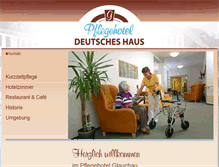 Tablet Screenshot of pflegehotel-glauchau.de